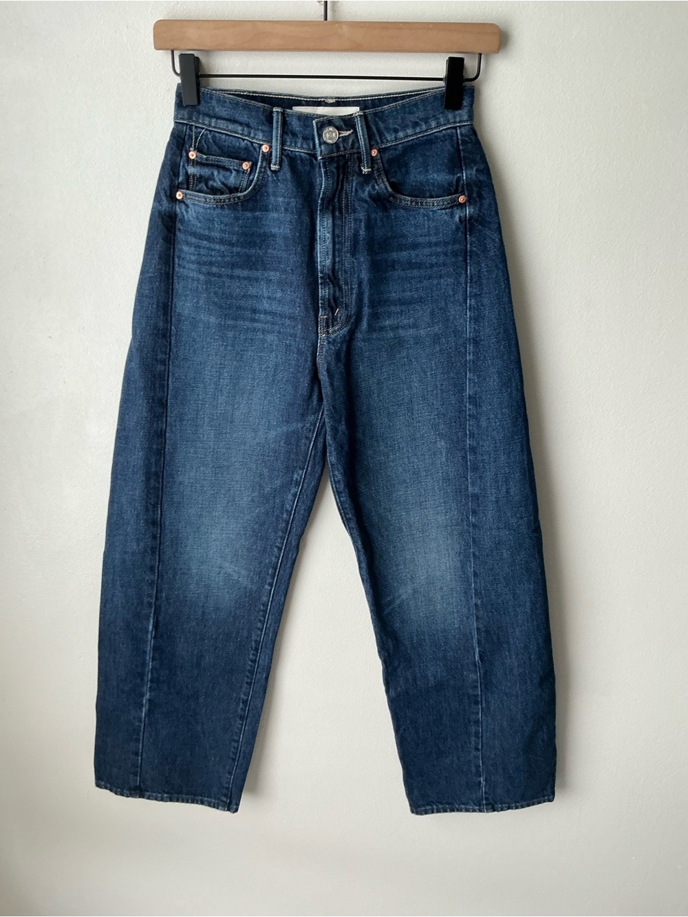 MOTHER SUPERIOR Jeans Half-Pipe Ankle Did You Brung Me Anything? Blue Size 23 - Picture 2 of 15